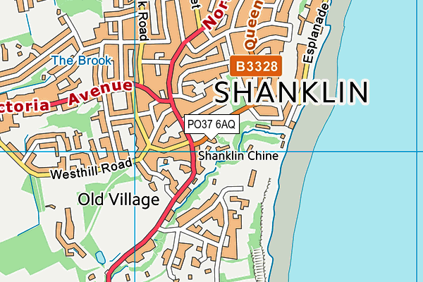 PO37 6AQ map - OS VectorMap District (Ordnance Survey) PO37 6AQ map - OS VectorMap District (Ordnance Survey)