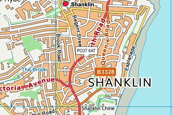 PO37 6AT map - OS VectorMap District (Ordnance Survey) PO37 6AT map - OS VectorMap District (Ordnance Survey)