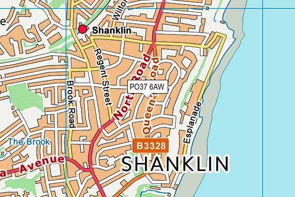 PO37 6AW map - OS VectorMap District (Ordnance Survey) PO37 6AW map - OS VectorMap District (Ordnance Survey)