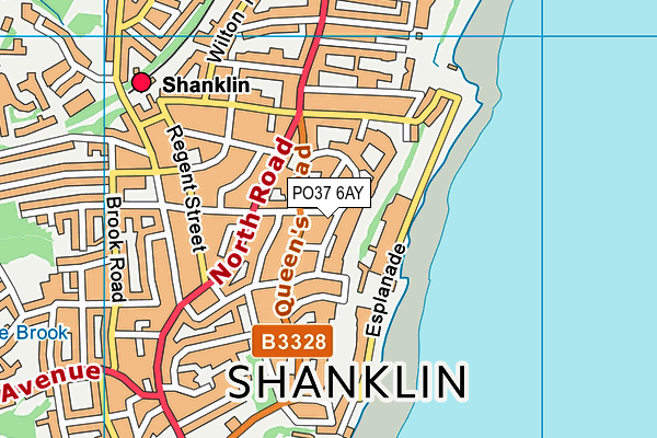 PO37 6AY map - OS VectorMap District (Ordnance Survey) PO37 6AY map - OS VectorMap District (Ordnance Survey)