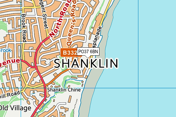 PO37 6BN map - OS VectorMap District (Ordnance Survey) PO37 6BN map - OS VectorMap District (Ordnance Survey)