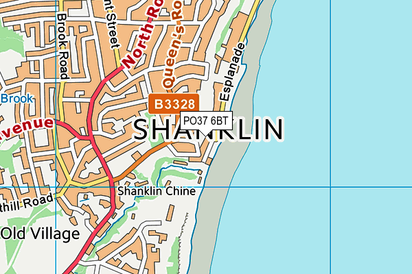 PO37 6BT map - OS VectorMap District (Ordnance Survey) PO37 6BT map - OS VectorMap District (Ordnance Survey)