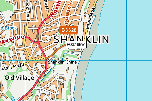 PO37 6BW map - OS VectorMap District (Ordnance Survey) PO37 6BW map - OS VectorMap District (Ordnance Survey)