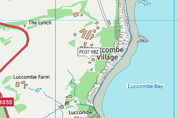 PO37 6BZ map - OS VectorMap District (Ordnance Survey) PO37 6BZ map - OS VectorMap District (Ordnance Survey)