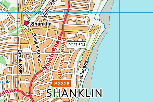 PO37 6DJ map - OS VectorMap District (Ordnance Survey) PO37 6DJ map - OS VectorMap District (Ordnance Survey)