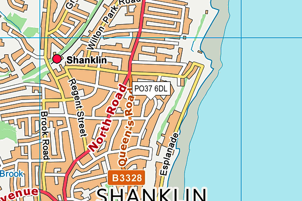 PO37 6DL map - OS VectorMap District (Ordnance Survey)