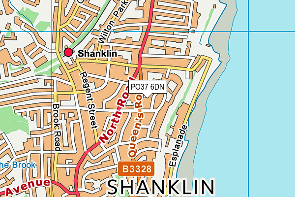 PO37 6DN map - OS VectorMap District (Ordnance Survey) PO37 6DN map - OS VectorMap District (Ordnance Survey)