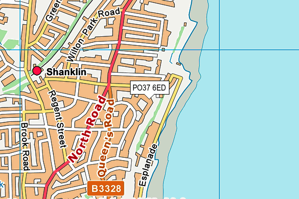 PO37 6ED map - OS VectorMap District (Ordnance Survey) PO37 6ED map - OS VectorMap District (Ordnance Survey)