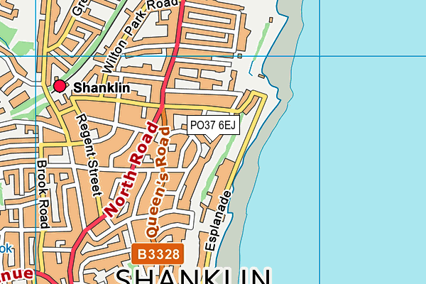 PO37 6EJ map - OS VectorMap District (Ordnance Survey) PO37 6EJ map - OS VectorMap District (Ordnance Survey)