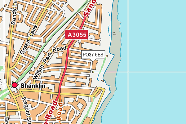 PO37 6ES map - OS VectorMap District (Ordnance Survey) PO37 6ES map - OS VectorMap District (Ordnance Survey)