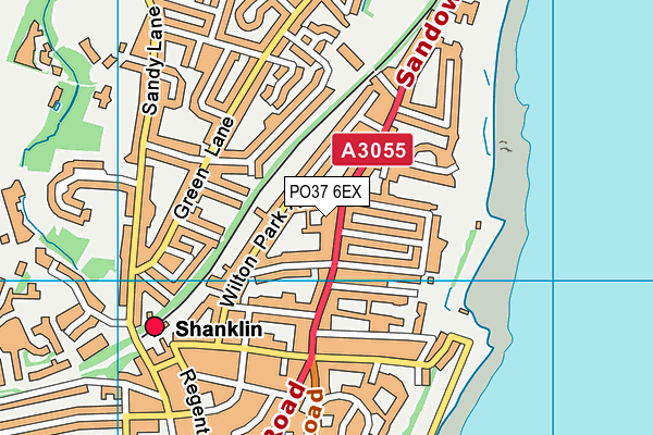 PO37 6EX map - OS VectorMap District (Ordnance Survey)