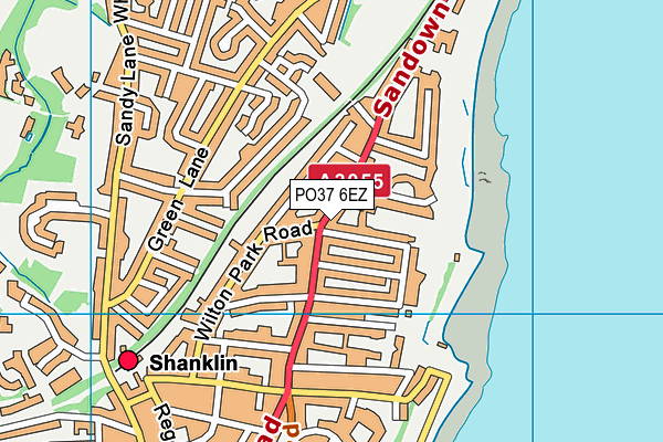 PO37 6EZ map - OS VectorMap District (Ordnance Survey) PO37 6EZ map - OS VectorMap District (Ordnance Survey)