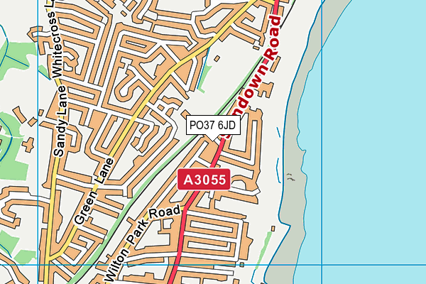 PO37 6JD map - OS VectorMap District (Ordnance Survey) PO37 6JD map - OS VectorMap District (Ordnance Survey)