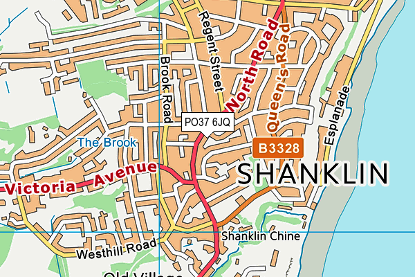 PO37 6JQ map - OS VectorMap District (Ordnance Survey) PO37 6JQ map - OS VectorMap District (Ordnance Survey)