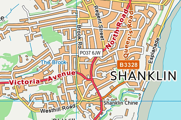 PO37 6JW map - OS VectorMap District (Ordnance Survey) PO37 6JW map - OS VectorMap District (Ordnance Survey)