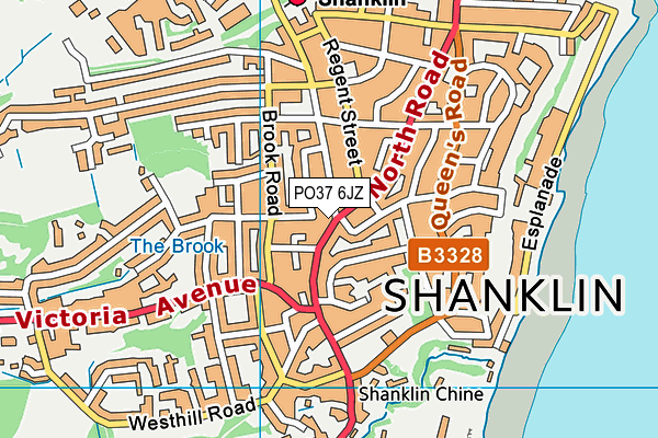 PO37 6JZ map - OS VectorMap District (Ordnance Survey) PO37 6JZ map - OS VectorMap District (Ordnance Survey)