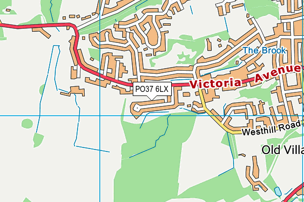 PO37 6LX map - OS VectorMap District (Ordnance Survey) PO37 6LX map - OS VectorMap District (Ordnance Survey)