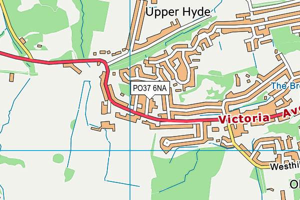 PO37 6NA map - OS VectorMap District (Ordnance Survey) PO37 6NA map - OS VectorMap District (Ordnance Survey)