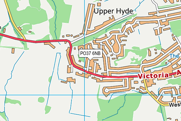 PO37 6NB map - OS VectorMap District (Ordnance Survey) PO37 6NB map - OS VectorMap District (Ordnance Survey)