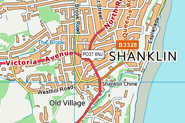 PO37 6NJ map - OS VectorMap District (Ordnance Survey) PO37 6NJ map - OS VectorMap District (Ordnance Survey)