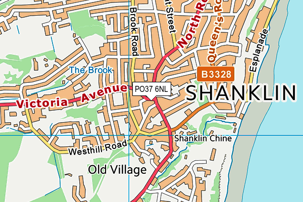 PO37 6NL map - OS VectorMap District (Ordnance Survey) PO37 6NL map - OS VectorMap District (Ordnance Survey)