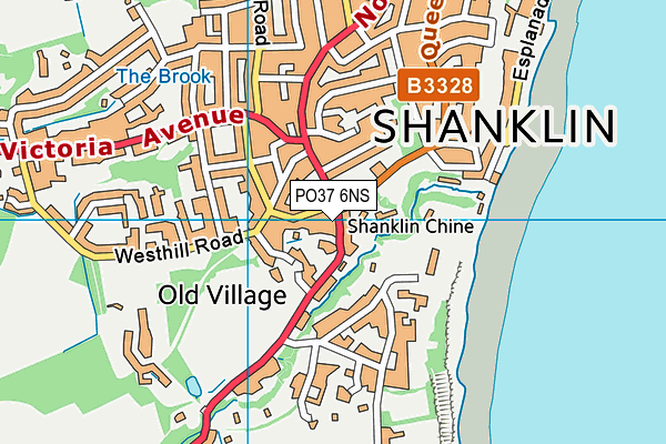 PO37 6NS map - OS VectorMap District (Ordnance Survey) PO37 6NS map - OS VectorMap District (Ordnance Survey)