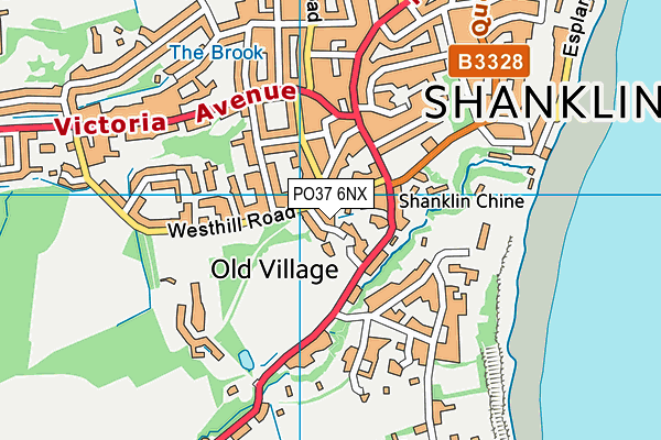 PO37 6NX map - OS VectorMap District (Ordnance Survey) PO37 6NX map - OS VectorMap District (Ordnance Survey)