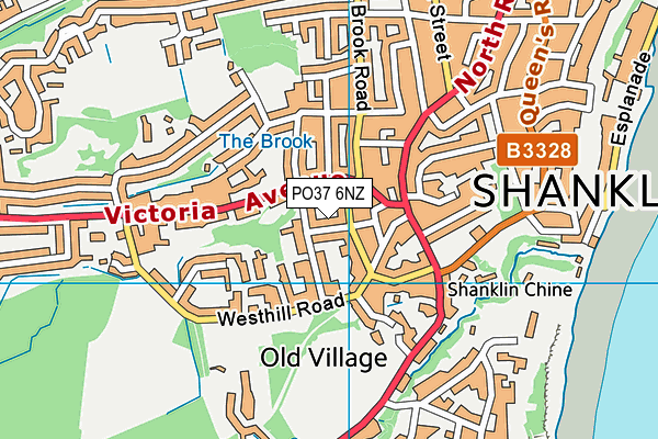 PO37 6NZ map - OS VectorMap District (Ordnance Survey) PO37 6NZ map - OS VectorMap District (Ordnance Survey)