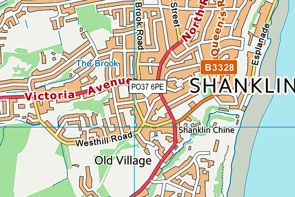 PO37 6PE map - OS VectorMap District (Ordnance Survey) PO37 6PE map - OS VectorMap District (Ordnance Survey)