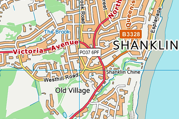 PO37 6PF map - OS VectorMap District (Ordnance Survey) PO37 6PF map - OS VectorMap District (Ordnance Survey)