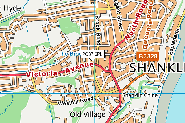 PO37 6PL map - OS VectorMap District (Ordnance Survey) PO37 6PL map - OS VectorMap District (Ordnance Survey)