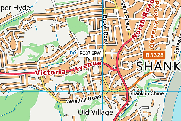 PO37 6PW map - OS VectorMap District (Ordnance Survey) PO37 6PW map - OS VectorMap District (Ordnance Survey)