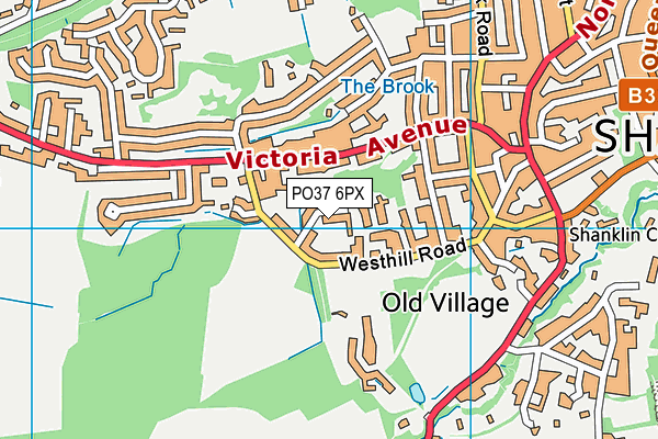 PO37 6PX map - OS VectorMap District (Ordnance Survey) PO37 6PX map - OS VectorMap District (Ordnance Survey)