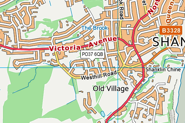 PO37 6QB map - OS VectorMap District (Ordnance Survey) PO37 6QB map - OS VectorMap District (Ordnance Survey)