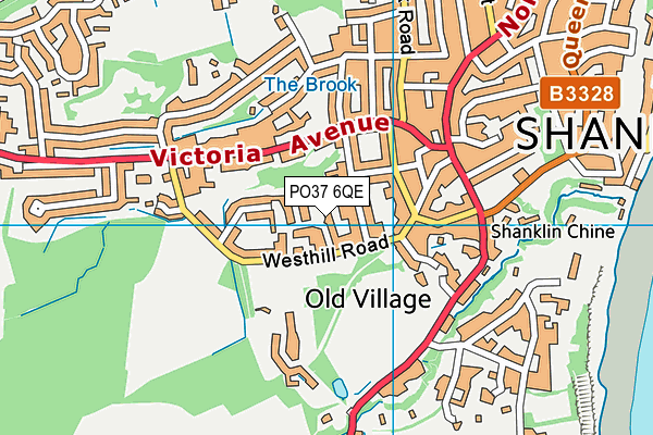 PO37 6QE map - OS VectorMap District (Ordnance Survey) PO37 6QE map - OS VectorMap District (Ordnance Survey)