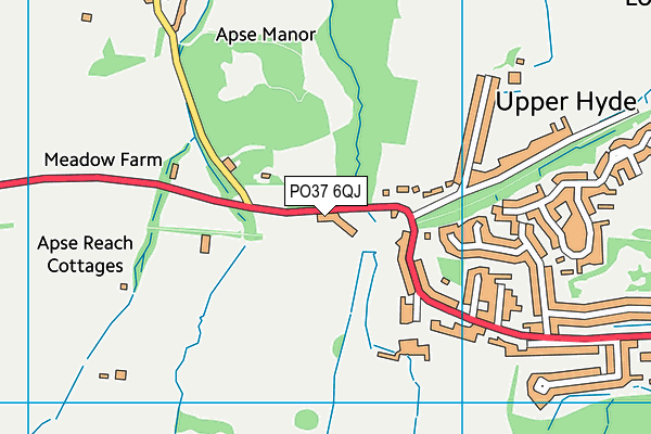 PO37 6QJ map - OS VectorMap District (Ordnance Survey) PO37 6QJ map - OS VectorMap District (Ordnance Survey)