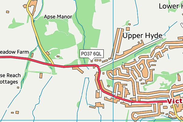 PO37 6QL map - OS VectorMap District (Ordnance Survey) PO37 6QL map - OS VectorMap District (Ordnance Survey)