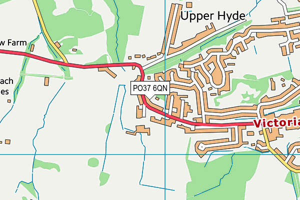 PO37 6QN map - OS VectorMap District (Ordnance Survey) PO37 6QN map - OS VectorMap District (Ordnance Survey)