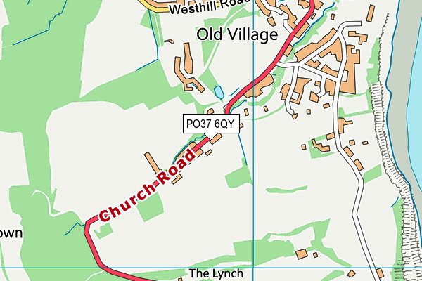 PO37 6QY map - OS VectorMap District (Ordnance Survey) PO37 6QY map - OS VectorMap District (Ordnance Survey)