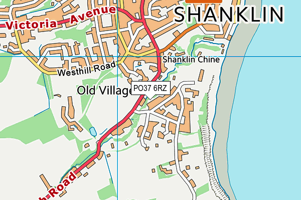 PO37 6RZ map - OS VectorMap District (Ordnance Survey) PO37 6RZ map - OS VectorMap District (Ordnance Survey)