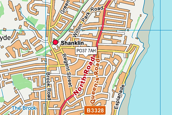 PO37 7AH map - OS VectorMap District (Ordnance Survey) PO37 7AH map - OS VectorMap District (Ordnance Survey)