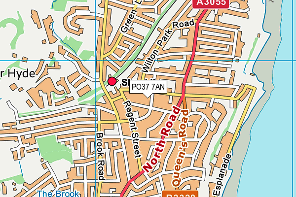 PO37 7AN map - OS VectorMap District (Ordnance Survey) PO37 7AN map - OS VectorMap District (Ordnance Survey)
