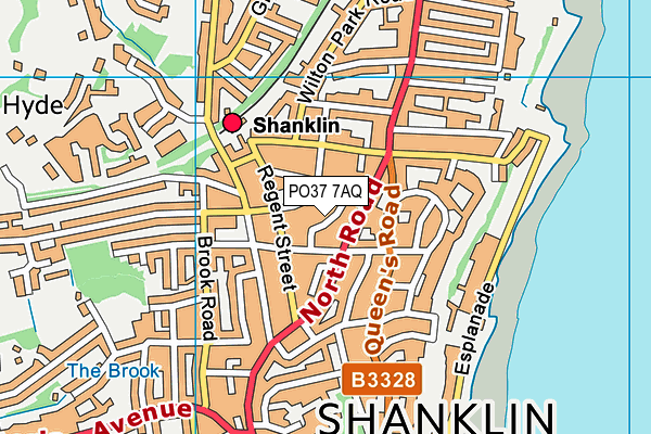 PO37 7AQ map - OS VectorMap District (Ordnance Survey) PO37 7AQ map - OS VectorMap District (Ordnance Survey)