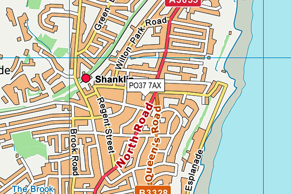 PO37 7AX map - OS VectorMap District (Ordnance Survey) PO37 7AX map - OS VectorMap District (Ordnance Survey)