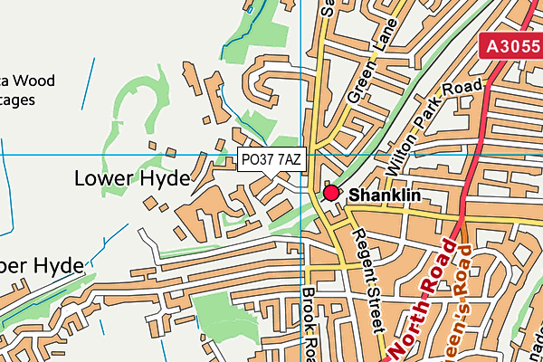 PO37 7AZ map - OS VectorMap District (Ordnance Survey) PO37 7AZ map - OS VectorMap District (Ordnance Survey)