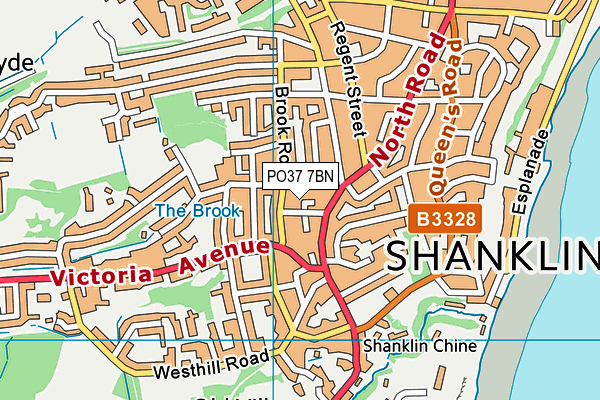 PO37 7BN map - OS VectorMap District (Ordnance Survey) PO37 7BN map - OS VectorMap District (Ordnance Survey)