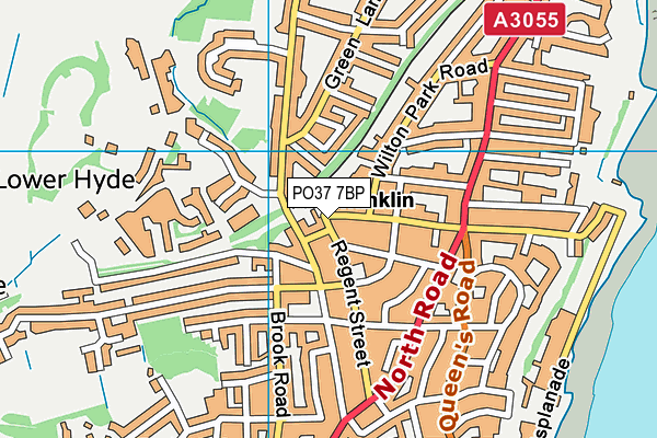 PO37 7BP map - OS VectorMap District (Ordnance Survey) PO37 7BP map - OS VectorMap District (Ordnance Survey)