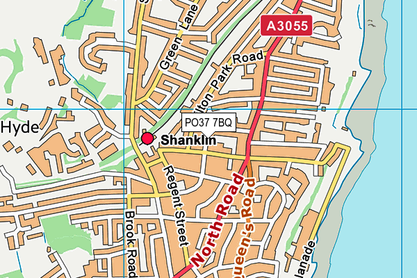 PO37 7BQ map - OS VectorMap District (Ordnance Survey) PO37 7BQ map - OS VectorMap District (Ordnance Survey)