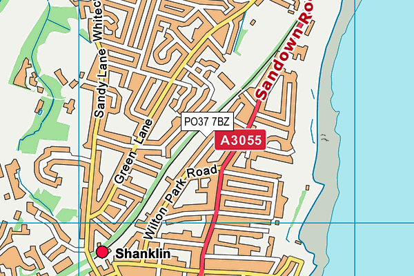 PO37 7BZ map - OS VectorMap District (Ordnance Survey) PO37 7BZ map - OS VectorMap District (Ordnance Survey)