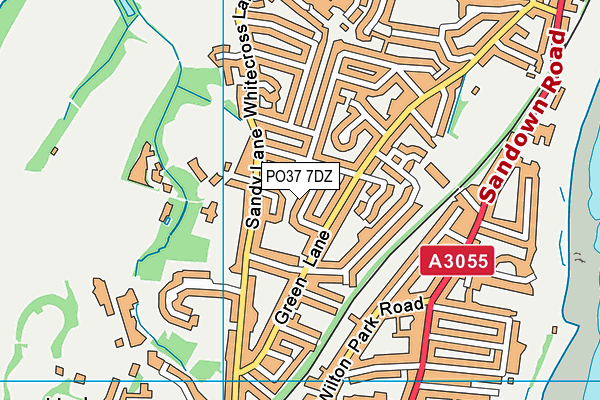 PO37 7DZ map - OS VectorMap District (Ordnance Survey) PO37 7DZ map - OS VectorMap District (Ordnance Survey)